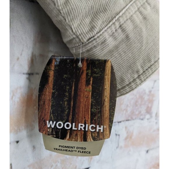 NWT Woolrich Trailhead Fleece Cordoroy British Tan LS Button Up Heavy Jacket XXL - Picture 4 of 9